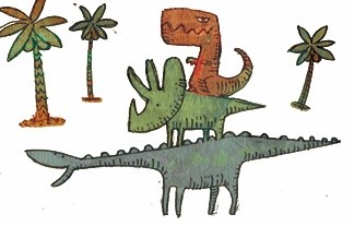 恐竜3匹